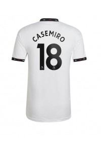 Manchester United Casemiro #18 Voetbaltruitje Uit tenue 2022-23 Korte Mouw